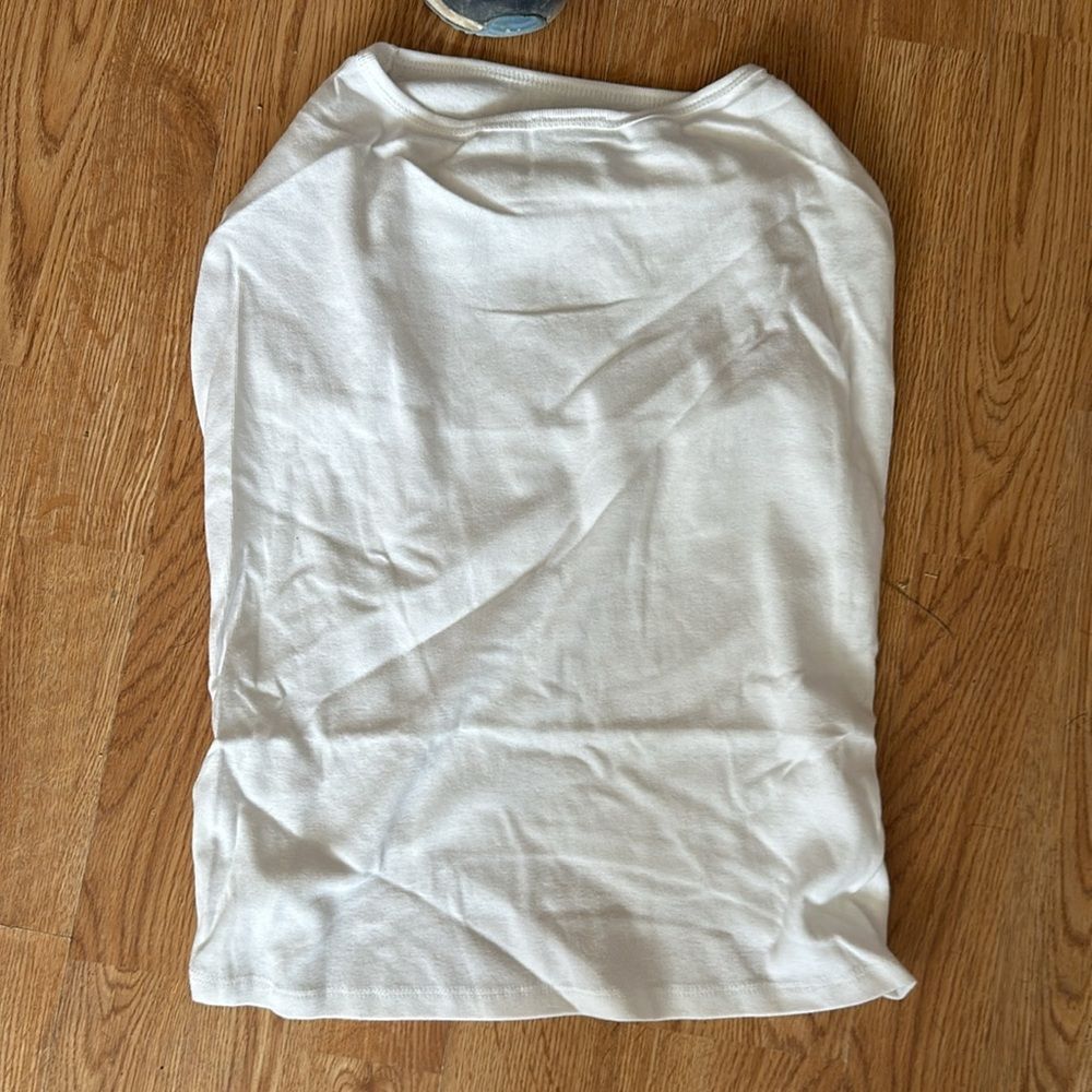 Wild Gizmo White Sleeveless Dog Shirt Size 4XL Pet Apparel Large Breed Clothing